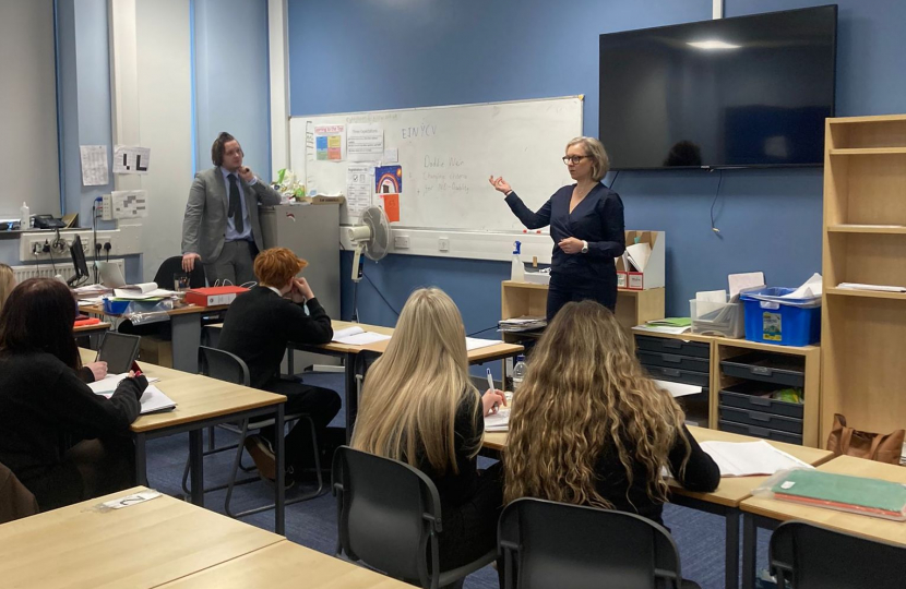 Rachael Hamilton MSP at Eyemouth High School