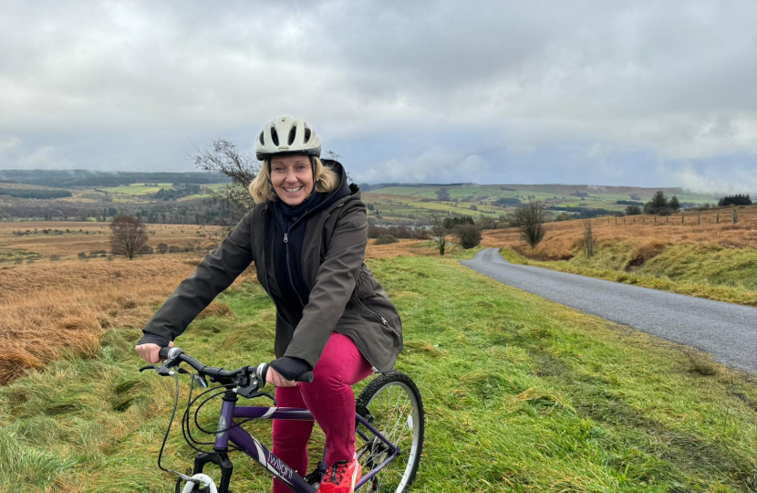 Borders MSP hails new cycling routes on visit to 'exciting' Holm Hill development