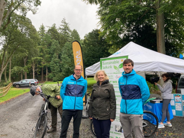 Local MSP trials e-bike initiative with Sustainable Selkirk and Cycling UK