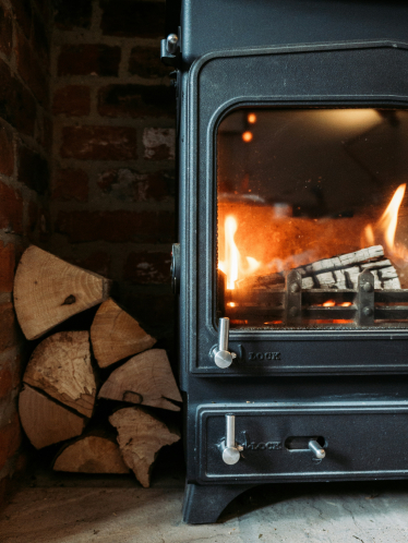 wood burning stove